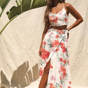 Lulu’s Bloom With a View Floral Print Two-Piece